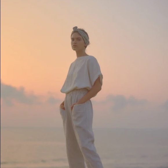 ✖️SOLD✖️ Ozma of California Heavy Laundered Linen, Oatmeal - M - Picture 3 of 9